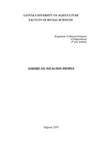 Реферат 'American Wealthy People', 1.