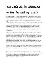 Эссе 'La Isla de la Muneca - the Island of Dolls', 1.