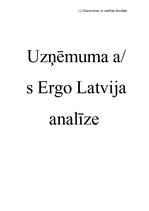 Реферат 'Uzņēmuma AS "Ergo Latvija" analīze', 2.