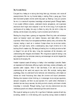 Эссе 'My Favorite Hobby', 1.