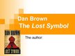 Презентация 'Dan Brown "The Lost Symbol"', 1.
