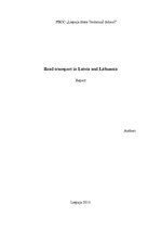 Конспект 'Road Transport in Latvia and Lithuania', 1.
