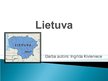 Презентация 'Lietuva', 1.