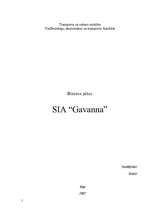 Бизнес план 'SIA "Gavanna"', 1.