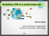 Презентация 'Modelling CRM in a Social Media Age', 1.