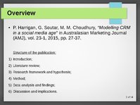 Презентация 'Modelling CRM in a Social Media Age', 2.