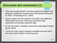 Презентация 'Modelling CRM in a Social Media Age', 12.