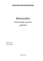 Бизнес план 'Biznesa plāns un prezentācija', 1.