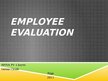Презентация 'Employee Evaluation', 1.