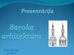 Презентация 'Baroka arhitektūra', 1.