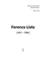 Реферат 'Komponists Ferencs Lists', 1.