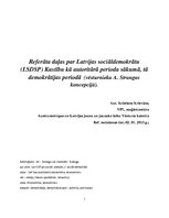 Эссе 'LSDSP darbības izvērtējums Latvijas starpkaru perioda vēsturē LU profesora A.Str', 1.