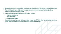 Презентация 'Molekulārie motori, to pielietojuma iespējas medicīnā', 4.