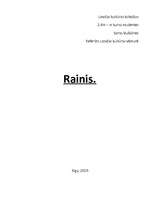 Реферат 'Rainis', 1.