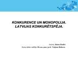 Презентация 'Конкуренция и монополия. Конкурентноспособность Латвии', 1.