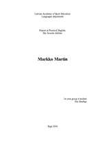 Реферат 'Markko Martin', 1.