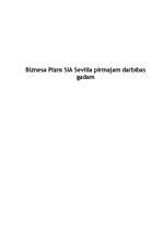 Бизнес план 'Biznesa plāns SIA "Sevilla" pirmajam darbības gadam', 1.