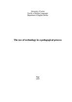 Конспект 'The Use of Technology in a Pedagogical Process', 1.