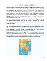 Реферат 'Itinerary Kingdom of Cambodia', 3.