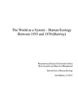 Реферат 'The World as a System - Human Ecology Between 1935 and 1970 (Hawley)', 18.