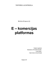 Реферат 'E-komercijas platformas', 2.