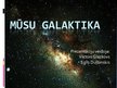 Презентация 'Mūsu galaktika', 1.