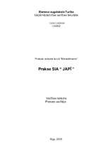 Отчёт по практике 'SIA "JAPĪ"', 1.