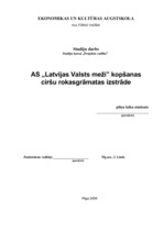 Реферат 'A/s "Latvijas Valsts meži" kopšanas ciršu rokasgrāmatas izstrāde', 1.