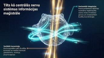 Презентация 'Nervu sistēmas strukturāli funkcionālā organizācija: varolija tilts', 7.