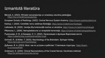 Презентация 'Nervu sistēmas strukturāli funkcionālā organizācija: varolija tilts', 14.