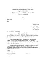 Образец документа 'Iesnieguma un atbildes vēstules paraugs', 2.