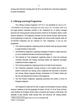 Конспект 'Educational Policies in EU and Lifelong Learning Program 2007-2013', 4.