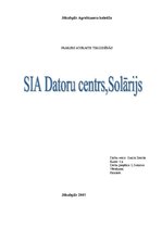 Отчёт по практике 'Prakses atskaite SIA "Datoru centrs" - solārijs', 1.