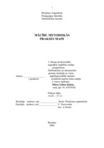 Отчёт по практике 'Mācību metodiskā prakse mājturībā un ekonomikā', 1.