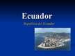 Презентация 'Ecuador', 1.