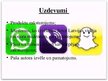Презентация 'Komunikāciju platformu viedtālrunī salīdzinājums: WhatsApp, Viber, Snapchat', 3.
