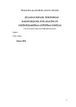 Реферат 'Jelgavas novads: teritorijas raksturojums, SVID analīze un uzņēmējdarbības attīs', 2.