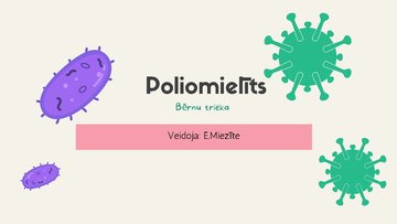 Презентация 'Poliomielīts', 1.
