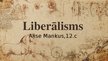 Презентация 'Liberālisms', 1.