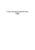 Эссе 'Ludvigs Vitgenšteins "Loģiski filosofisks traktāts"', 1.