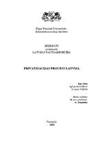 Реферат 'Privatizācijas process Latvijā', 1.