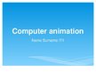Презентация 'Computer Animation', 1.