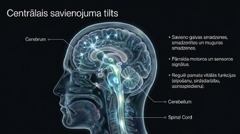 Презентация 'Smadzeņu stumbrs un nervu sistēmas organizācija', 2.