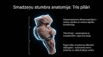 Презентация 'Smadzeņu stumbrs un nervu sistēmas organizācija', 3.