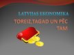 Презентация 'Latvijas ekonomika: toreiz, tagad un pēc tam', 1.