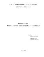 Реферат 'Transporta komercekspluatācija', 138.