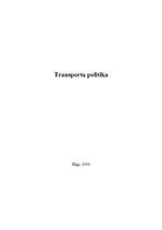 Реферат 'ES transporta politika', 1.