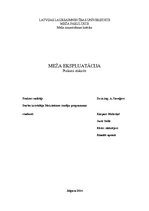Отчёт по практике 'Meža ekspluatācija', 1.