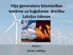 Презентация 'Jūras vēja ģeneratoru parku ietekme uz kuģošanas drošību Latvijas ūdeņos', 1.