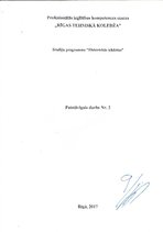 Образец документа 'RTK, Elektriskās iekārtas, īsslēguma strāvu aprēķins (patstavīgais darbs Nr.2)', 1.